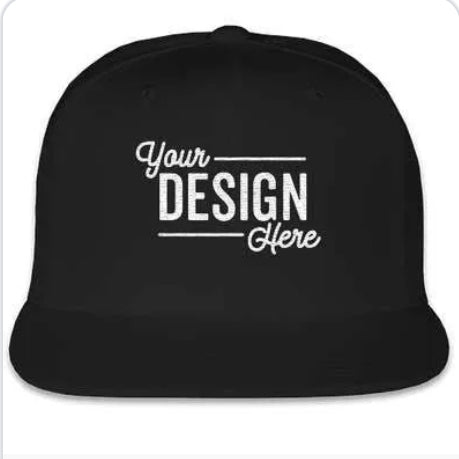 Flat brim hat