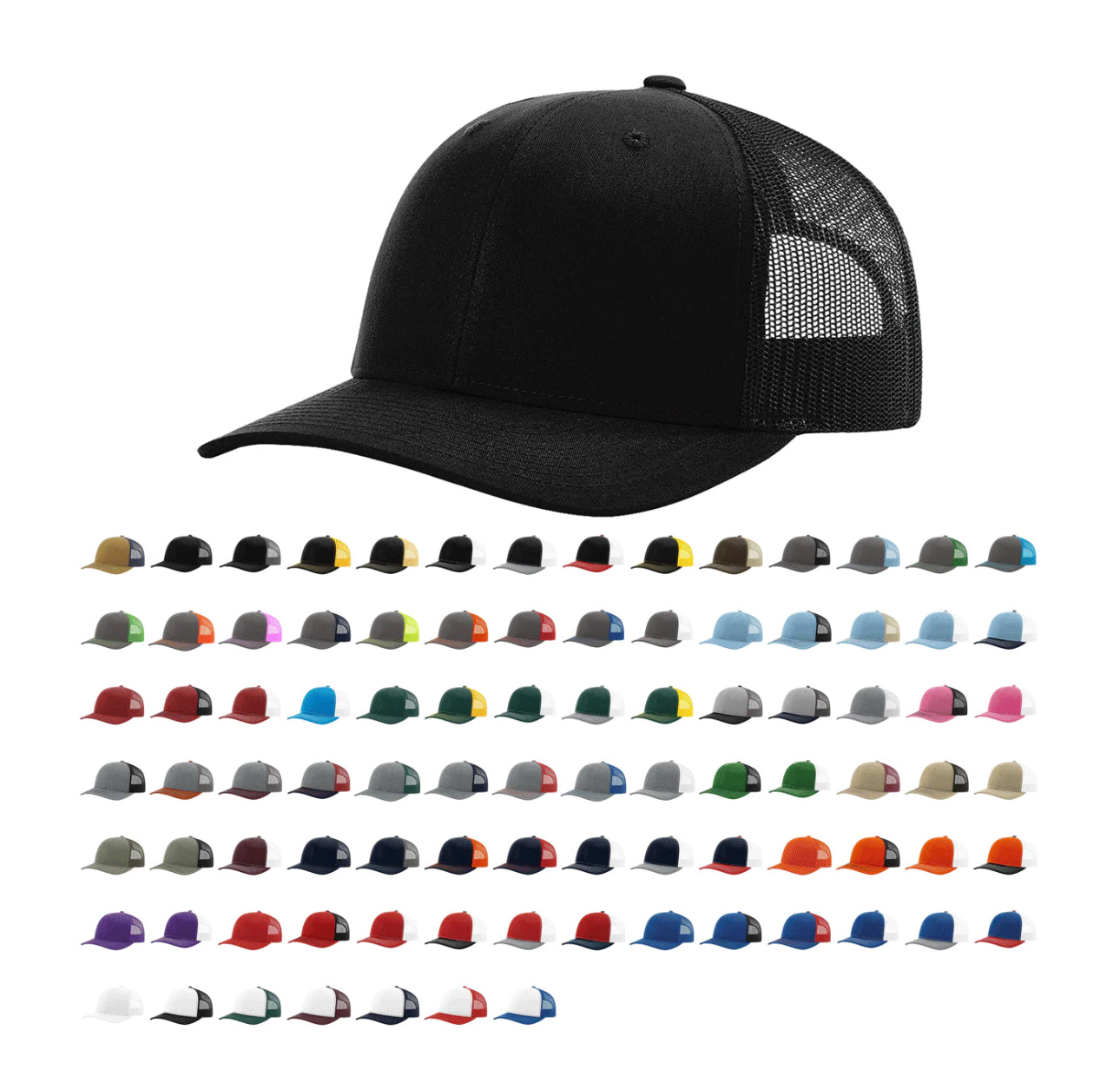 Curved brim hats (bulk)